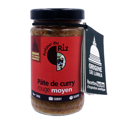 Autour du riz -- Pâte de curry rouge moyen bio - 100 g